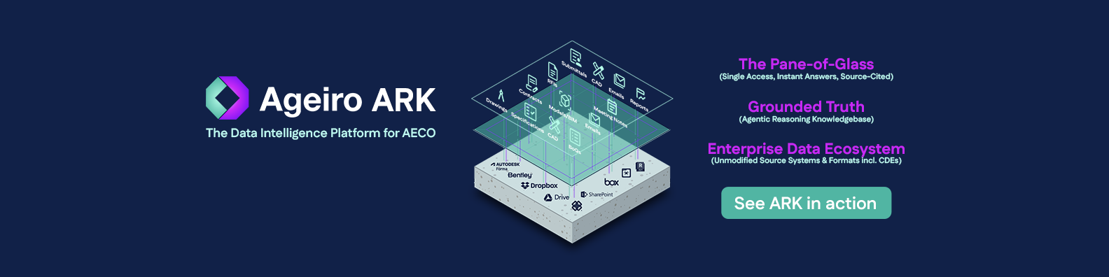 Ageiro ARK — The Data Intelligence Platform for AECO. See ARK in action.
